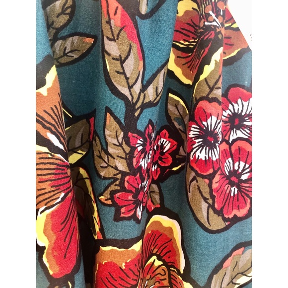 NWT Linen Loft Paradise Teal Maxi Dress - Picture 10 of 14